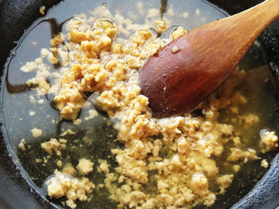 とろみを付ける-鶏そぼろ豆腐の作り方/レシピ